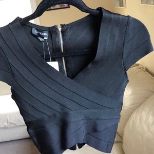 BEBE black crop top